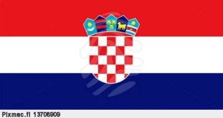 Kroatia vieraslippu 20 x 30cm