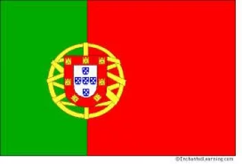 Portugalin vieraslippu 20x30 cm