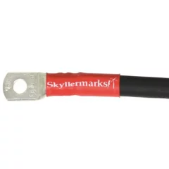 Skyllermarks valmiskaapeli + 25mm2 0,5m, punainen