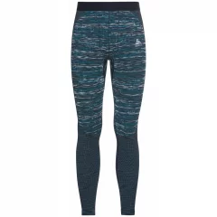 Odlo Blackcomb base layer pants -  miesten alushousut, Dark Sapphire/space dye