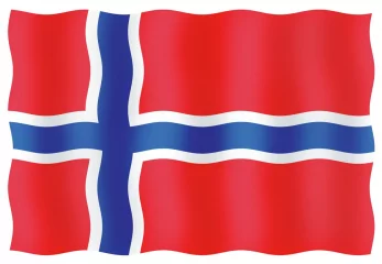 Kansainvälinen lippu Norja, 20x30cm