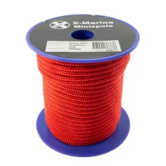 Xmarine polyesterköysi 3mm, 20m, punainen