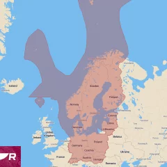 Raymarine LightHouse ladattu kartta(Pohjois-Eurooppa)