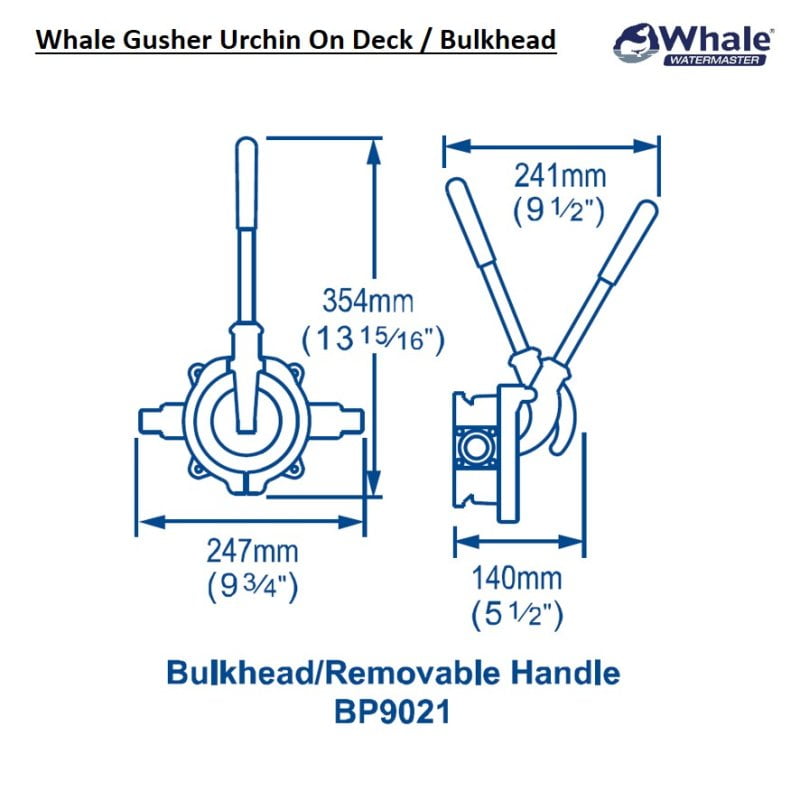 Whale Urchin tyhjennyspumppu 25-38mm