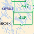 Sisävesikartta 446, 1:40 000 Konne-, Niini- ja Iisvesi 2005
