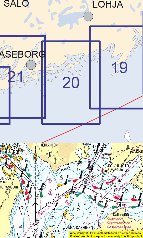 Rannikkokartta 20, Jussarö-Porkkalanselkä 2021