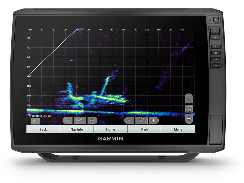 Garmin LiveScope XR -järjestelmä, Mukana GLS 10 ja LVS62-kaikuanturi