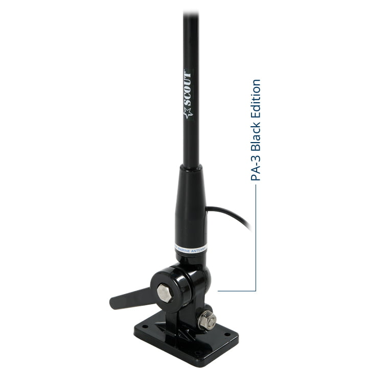 Scout KS-22 Black Edition 3db VHF lasikuitu antenni, pituus 1.5m