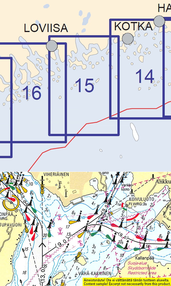 Rannikkokartta 15, Tiiskeri-Kaunissaari (2017)