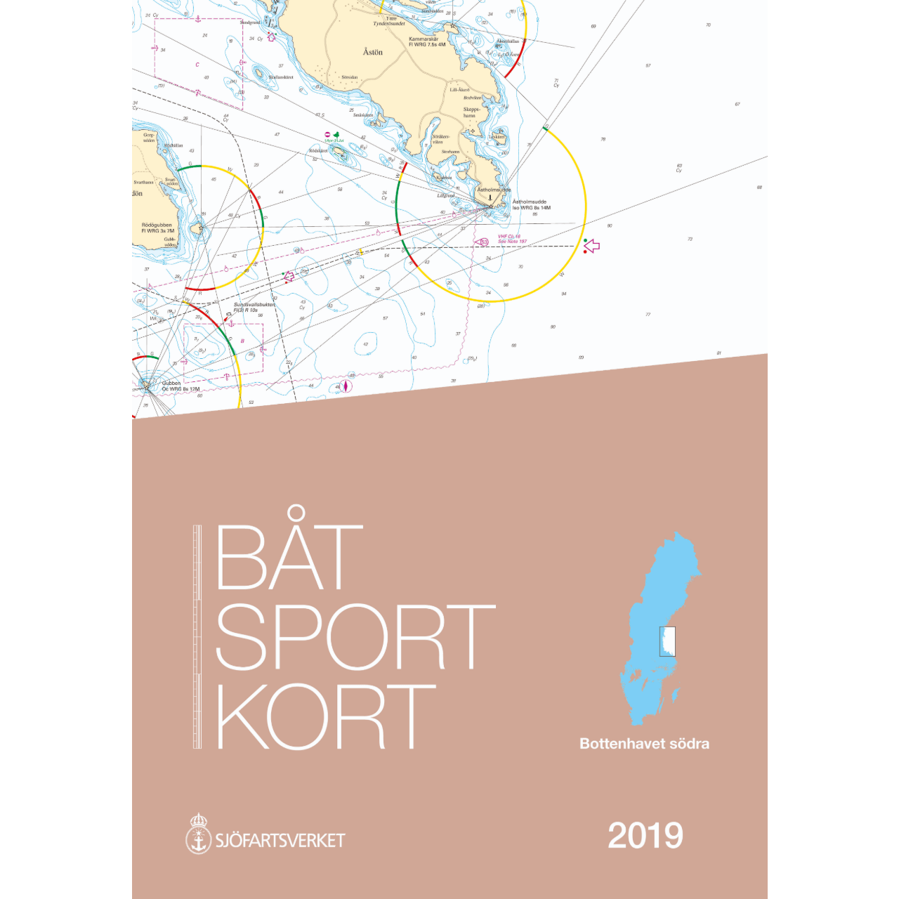 Båtsportkort Bottenhavet Södra: Sundsvall - Öregrund. 2019